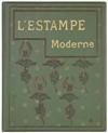 VARIOUS ARTISTS. LESTAMPE MODERNE. 1897-1899. 100 plates in two bound volumes. Sizes vary, each approximately 16x12 inches, 40x30 cm.